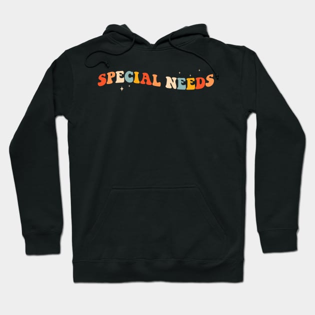 Special needs Retro Teacher Hoodie by unaffectedmoor